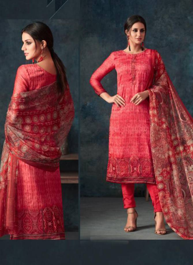 Amaira Satin Georgette Digital Print Embroidery and Stone Work Digital Printed Plazzo Suit Collection A 450 - A 454